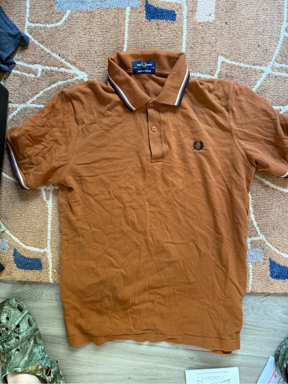 Fred Perry Rust Orange Polo Sz 40/Large